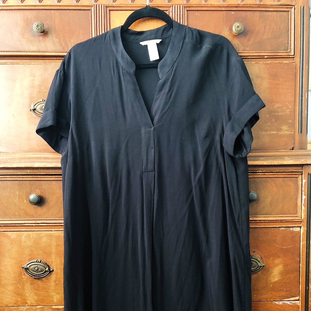 H&M Black Shirt Dress